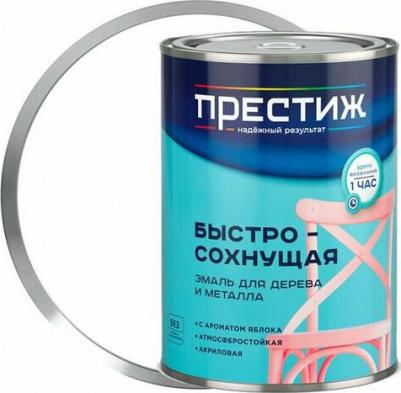 Эмаль быстросохнущая для дерева и металла, акриловая, полуглянцевая, 0,9 кг, белая – фото 6
