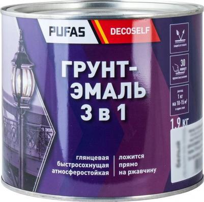 Грунт-эмаль 3 в 1 голубая мат. Decoself 1,9кг тов-212126