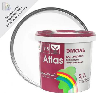 Эмаль для дерева под колеровку Атлас ВД-АК 115 4607017510650