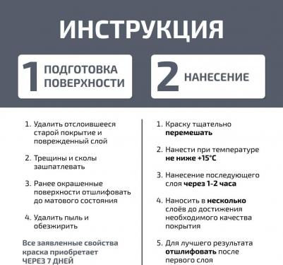 Эмаль универсальная акриловая Colors графитовая полуматовая 1,9 л – фото 1