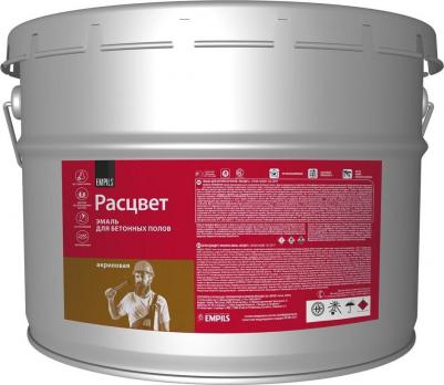 Эмаль для бетонных полов коричневая полуматовая 10 кг – фото 1