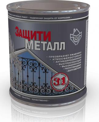 Покрытие антикоррозийное по металлу Защити Металл шоколадно-коричневый 4610009901022