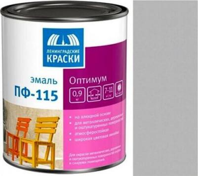 Эмаль ПФ-115 (700001537) св.серый 0.9л – фото 4