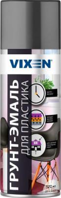 Грунт-эмаль для пластика, черный матовый RAL 9005, аэрозоль 12х520 мл. VX-50100