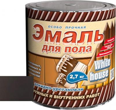 Эмаль для пола алкидно-уретановая графитовая 2,7 кг