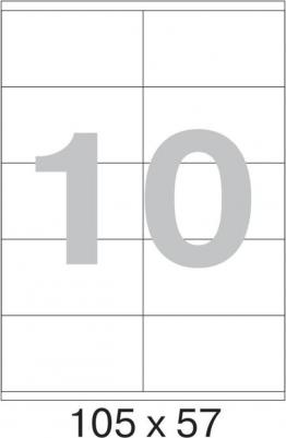 Этикетки самоклеящиеся белые 105х57 мм 4409122913902 – фото 1