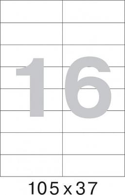 Этикетки самоклеящиеся Office Label 105х37 мм 16 штук на листе белые – фото 3