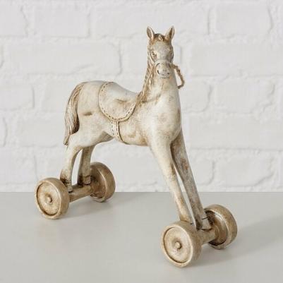 Декоративная фигурка Лошадка на колесиках Арлси 21 см