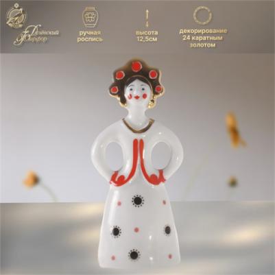 Статуэтка.. Матрешка-невеста (в красном платье) – фото 1