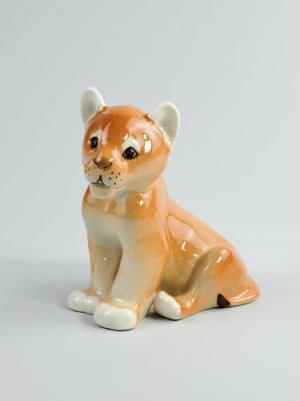 Скульптура. Львенок б.р. Высота 10,4 см – фото 2