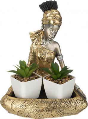 Подставка декоративная для мелочей африканка 17х13,5х20,5 см (182053)