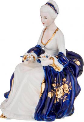 Статуэтка Дама 13,5*12,5 см. высота 16,5 см. Серия Blau Weiss – фото 2