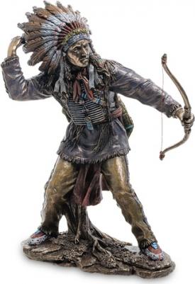 Статуэтка "Индеец с копьем и щитом" – фото 1