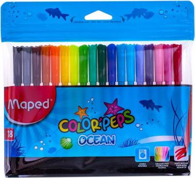 Фломастеры Color Peps ocean, суперсмываемые 18 цветов – фото 12