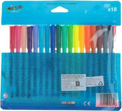 Фломастеры Color Peps ocean, суперсмываемые 18 цветов – фото 15