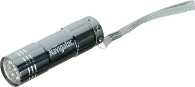 Фонарь ручной NPT-CM07 9 LED, питание 3xAAA, серебристый/алюминий, 94928