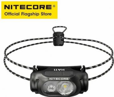 Легкий налобный фонарь HA11 240люмен поворот на 360 работает от батарейки АА – фото 3