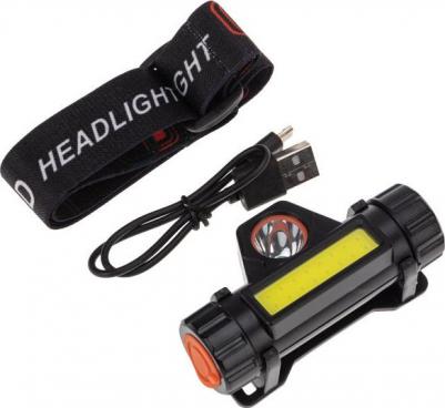 Налобный светодиодный фонарь трансформер аккумуляторный, фонарик тактический – фото 2