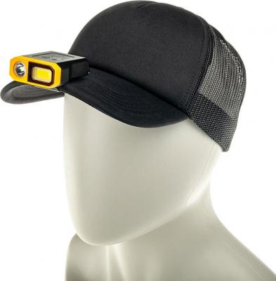 56210 2 Фонарь налобный, аккумуляторный, LED, регулируемый ремень, крепление на кепку, датчик движения, 5 режимов работы, 5Вт+5Вт, 1200 мАч, 300Лм – фото 4