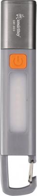 Фонарь с XPE светодиодом, и LED, аккум., карабин, Type C, ZOOM,3 режима, 15.6х3 см, ABS, цена за 1 шт