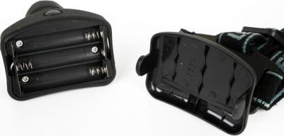 LED5354 фонарь налобн, серый, 1 ватт LED, ZOOM, 3 реж, 3XR03, пласт, коробка – фото 5