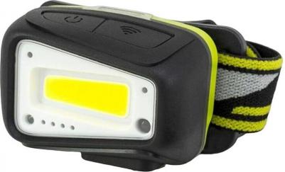 Фонарь налобный LH-430 ACCU 5W COB 2 реж. 165/550лм, вкл. взмахом, Li-Ion 1800mA, встр. ЗУ