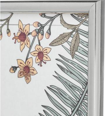 Рамка пластиковая 30х40 (А3) Стекло Серебро (глянец) – фото 5