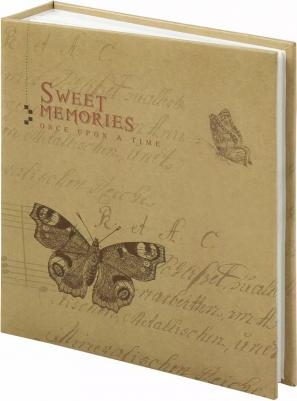 Фотоальбом "Бабочка, крафт" на 200 фото 10х15 см, твердая обложка, термосварка, 391164 4606224278445 – фото 1