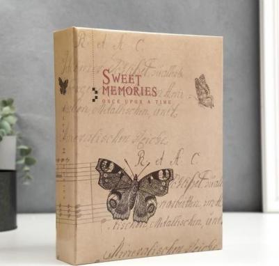 Фотоальбом "Бабочка, крафт" на 200 фото 10х15 см, твердая обложка, термосварка, 391164 4606224278445 – фото 6