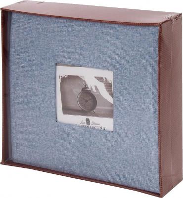 Фотоальбом "Джинс" на 200 фото 10х15 см, ткань, бумажные страницы, переплет, бокс, 391173 – фото 10