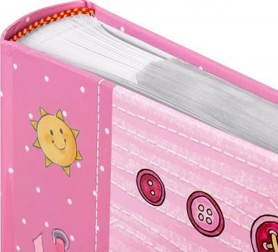 Фотоальбом "It's a girl" на 200 фото 10х15 см, твердая обложка, бумажные страницы, бокс, розовый, 39114 – фото 12