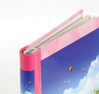 Фотоальбом на 20 магнитных листов, 23х28 см, "Дивный луг", розовый, 390686 – фото 9