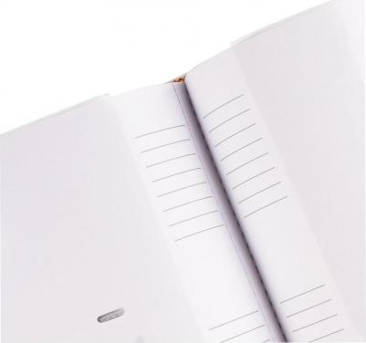 Фотоальбом на 200 фото 10х15 см, под кожу, бумажные страницы, бокс, бело-золотистый, 391112 – фото 6