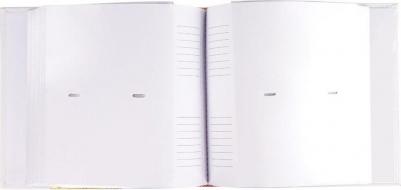 Фотоальбом на 200 фото 10х15 см, под кожу, бумажные страницы, бокс, бело-золотистый, 391112 – фото 8