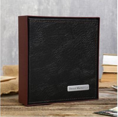 Фотоальбом на 200 фото 10х15 см, под кожу, бумажные страницы, бокс, бело-золотистый, 391112 – фото 9