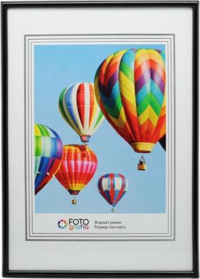 Фоторамка 10x15см, паспарту 7х10 см, чёрный