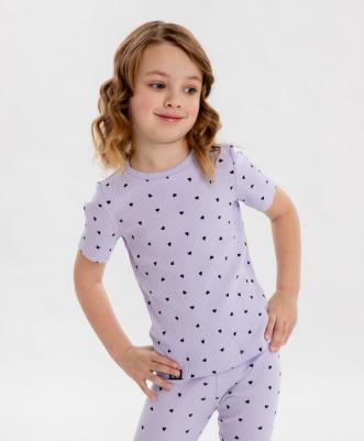 Футболка 124BBGMC12053115, сиреневый, 98 – фото 4