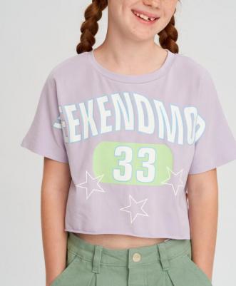 Футболка детская 123BBGJC10013100 фиолетовый, 146 – фото 1