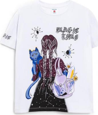 Футболка детская 223BBGF12060200, белый, 98 – фото 5