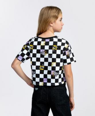 Футболка детская 223BBGJC12030002, черно-белый, 134 – фото 3