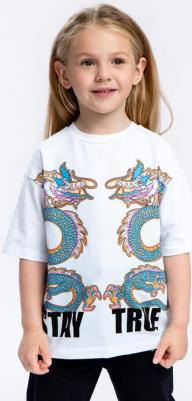 Футболка детская 223BBGP12180200, белый, 104 – фото 3