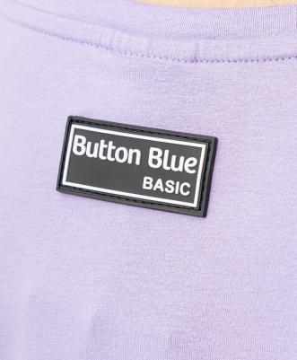 Футболка с длинным рукавом и принтом фиолетовая 222BBGB12013100 р.104 – фото 3