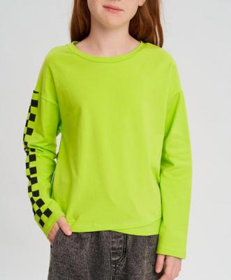 Лонгслив детский 123BBGJC12105500, цвет салатовый, размер 140 – фото 5