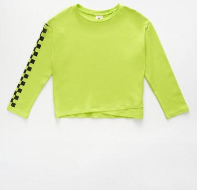 Лонгслив детский 123BBGJC12105500, цвет салатовый, размер 140 – фото 8