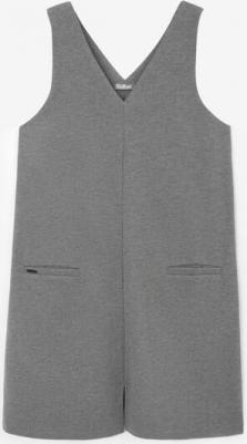 Сарафан из джерси с карманами серый для девочки (158) – фото 3