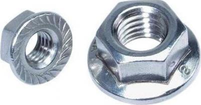Оцинкованная гайка с фланцем М6, DIN6923, 10 шт. SMZ1-66041-10