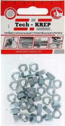 Оцинкованная шестигранная гайка М6 DIN934 40 шт – фото 1