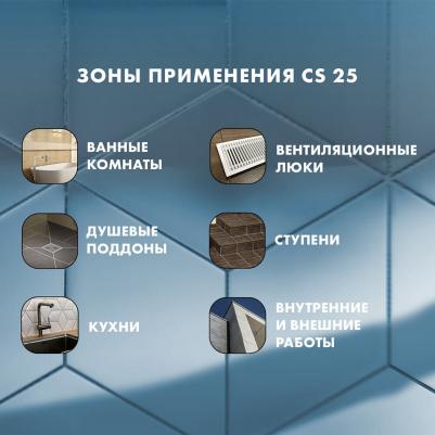 Герметик силиконовый затирка CS 25 прозрачный 280 мл – фото 8