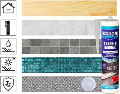 Силиконовый герметик для кухни и ванны ЛА-00000289 – фото 1