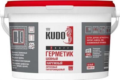 Герметик акриловый паропроницаемый наружный Proff 3 кг